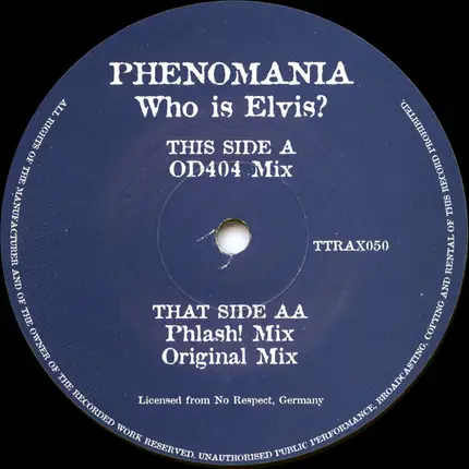 Phenomania - Who Is Elvis? (Part One)