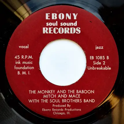 Phil And Lil With Their Vocal Rhythm , Mitch And Mace With The Soul Brothers Band - Derby Town / The Monkey And The Baboon