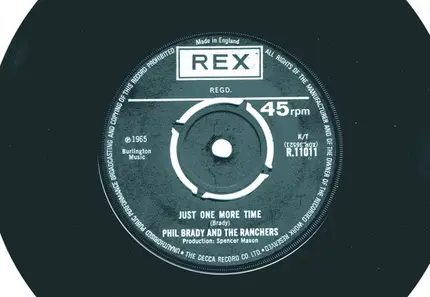 Phil Brady And The Ranchers - Little Rosa / Just One More Time
