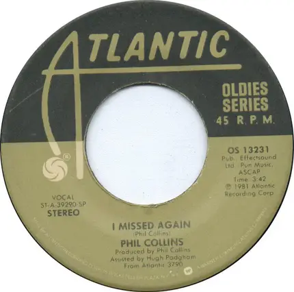 Phil Collins - I Missed Again