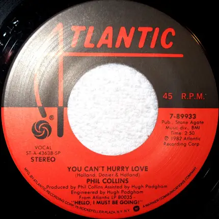 Phil Collins - You Can't Hurry Love