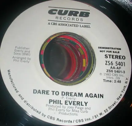 Phil Everly - Dare To Dream Again