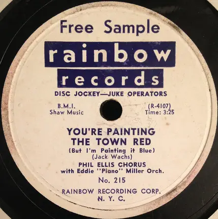 Phil Ellis Choristers , Eddie Miller And His Orchestra - Hi-Lili, Hi-Lo