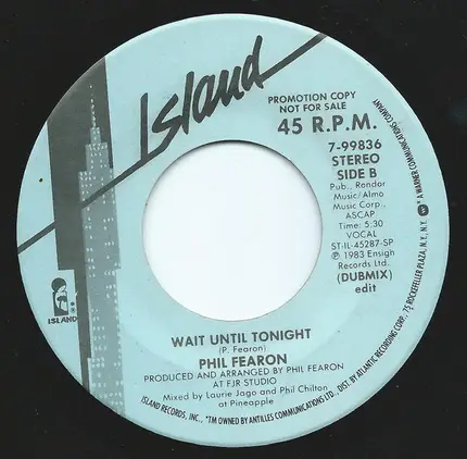 Phil Fearon - Wait Until Tonight