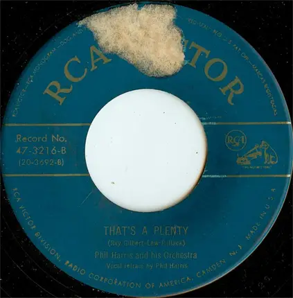 Phil Harris And His Orchestra - Chattanoogie Shoe-Shine Boy / That's A Plenty