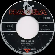 7inch Vinyl Single - Phil & John - Hello Mary-Lou / Hey, So Ein Mädchen Wie Du