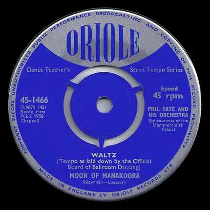 Phil Tate And His Orchestra - I've Got My Eyes On You