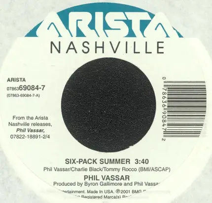 Phil Vassar - Six-Pack Summer / Carlene