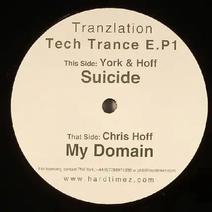 Phil York & Chris Hoff - Tranzlation Tech Trance EP 1