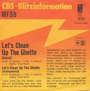 7inch Vinyl Single - Philadelphia International All Stars / MFSB - Let's Clean Up The Ghetto