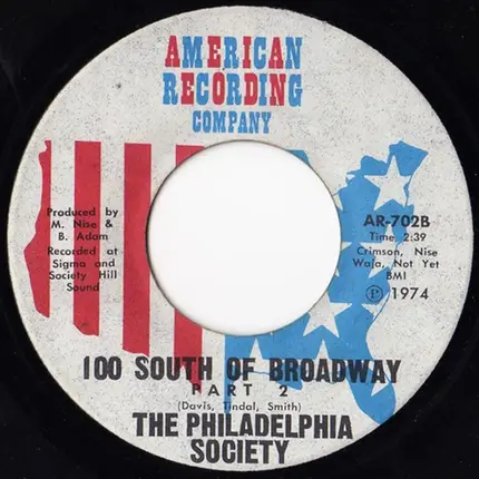 Philadelphia Society - 100 South Of Broadway