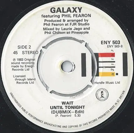 Phil Fearon & Galaxy - Wait Until Tonight (My Love)