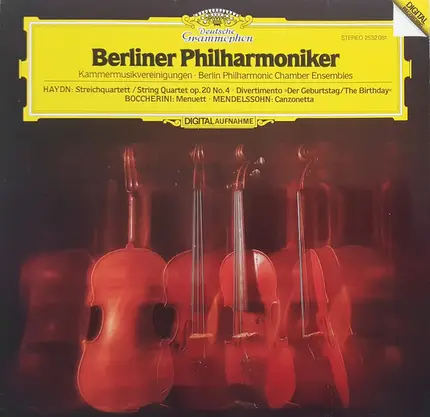 Haydn, Mendelssohn, Boccherini - Streichquartett Op. 20 No. 4 , Divertimento "Der Geburtstag", Menuett, Canzonetta