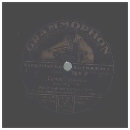 Philharmonisches Orchester Berlin - Egmont