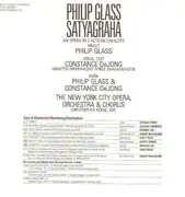 LP-Box - Philip Glass - Constance DeJong - Satyagraha - Hardcoverbox + Booklet