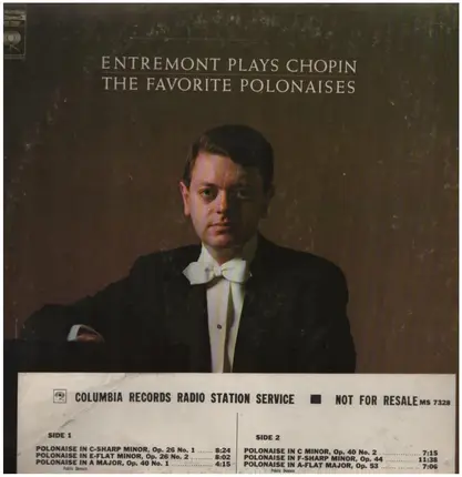 Philippe Entremont Plays Frédéric Chopin - Entremont Plays Chopin (The Favorite Polonaises)