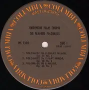 LP - Frédéric Chopin - Entremont Plays Chopin (The Favorite Polonaises)
