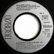 7inch Vinyl Single - Philippe Lavil - Elle Préfère L'amour En Mer
