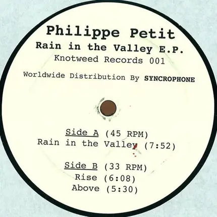 Philippe Petit - Rain In The Valley E.P.