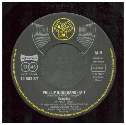 Phillip Goodhand-Tait - Everyday / When Will I Be Loved?