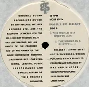 12'' - Phillip Bent - The World Is A Ghetto