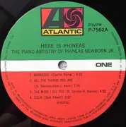 LP - Phineas Newborn Jr. - Here Is Phineas (The Piano Artistry Of Phineas Newborn Jr. - Mono, Insert