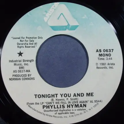Phyllis Hyman - Tonight You And Me