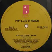 Phyllis Hyman - You Just Don't Know / Slow Dancin'