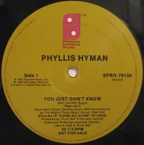 Phyllis Hyman - You Just Don't Know / Slow Dancin'