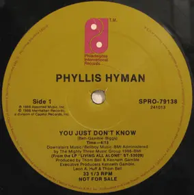 Phyllis Hyman - You Just Don't Know / Slow Dancin'