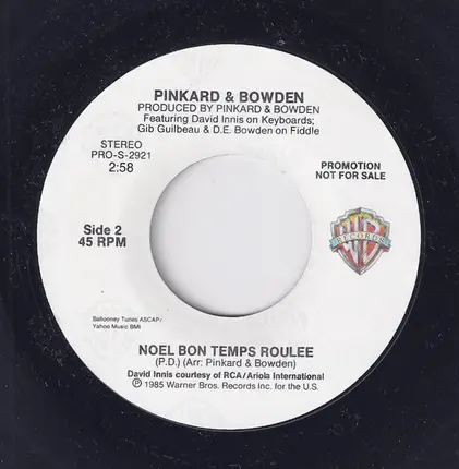 Pinkard & Bowden - A Christmas Gift / Noel Bon Temps Roulee