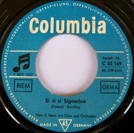 Pino Di Nara - Jessica / Si Si Si Signorina