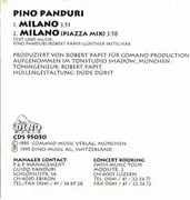 CD Single - Pino Panduri - Milano