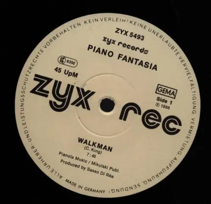 Piano Fantasia - Walkman / Sidewalk