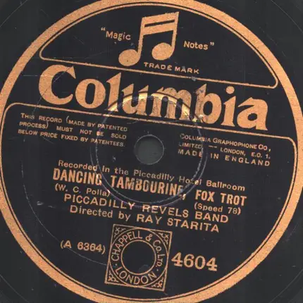 Piccadilly Revels Band - Dancing Tambourine / Just A Memory