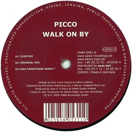 Picco - Walk On By