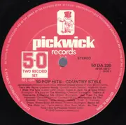 Double LP - Pickwick Orchestra & Singers - 50 Pop Hits Country Style