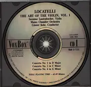 Double CD - Pietro Antonio Locatelli , Susanne Lautenbacher , Mainzer Kammerorchester , Günter Kehr - Locatelli, The Art Of The Violin Vol.I - Fatbox