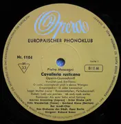 Double LP - Mascagni - Cavalleria Rusticana / Querschnitt - LP + 7'