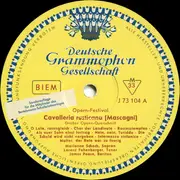 10'' - Mascagni / Leoncavallo - Opern-Festival Cavalleria Rusticana / Der Bajazzo