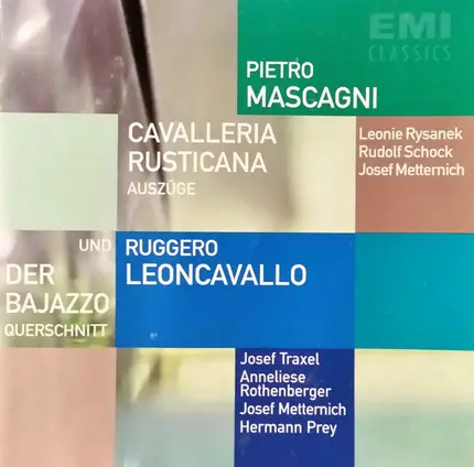 Mascagni / Leoncavallo - Cavalleria Rusticana (Auszüge) / Der Bajazzo (Querschnitt)