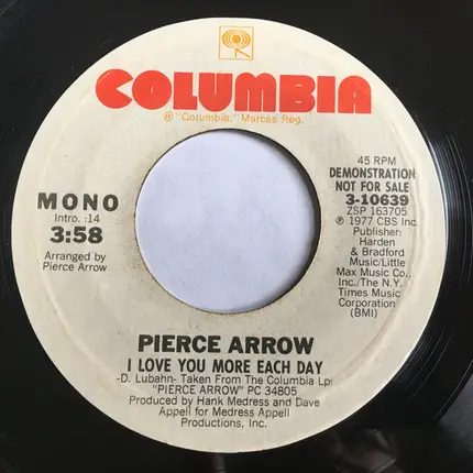 Pierce Arrow - I Love You More Each Day