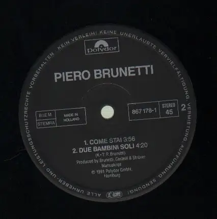 Piero Brunetti - Come Stai