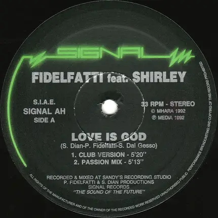Piero Fidelfatti Feat. Shirley - Love Is God