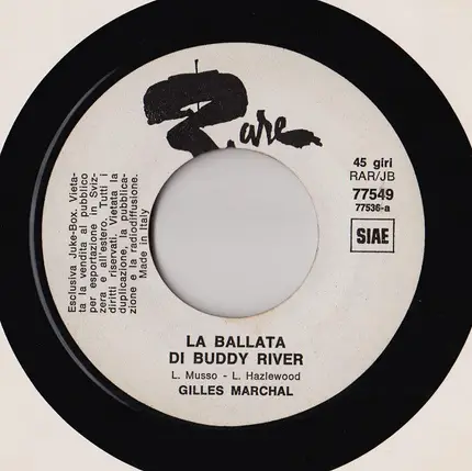 Piero Focaccia / Gilles Marchal - Porfirio Villarosa / La Ballata Di Buddy River
