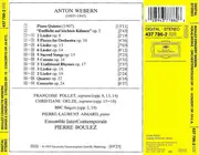 CD - Webern - Boulez Conducts Webern: Songs & Choruses · 5 Pieces Op. 10 · Concerto · Quartet · Piano Quintet