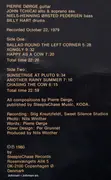 LP - Pierre Dørge Quartet - Ballad Round The Left Corner