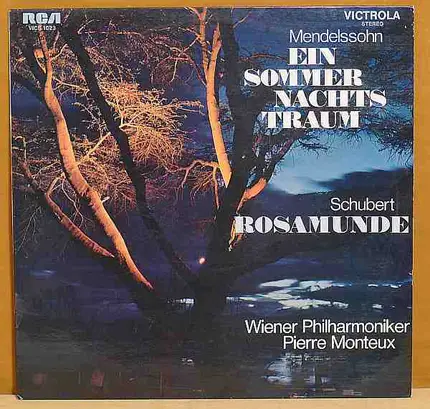 Pierre Monteux , Wiener Philharmoniker - Mendelssohn Incidental Music To A Midsummer Night's Dream Schubert Music From Rosamunde