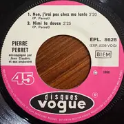 7inch Vinyl Single - Pierre Perret - Non, J'irai Pas Chez Ma Tante - EP
