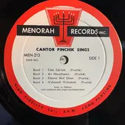 LP - Pierre Pinchik - Cantor Pinchik Sings